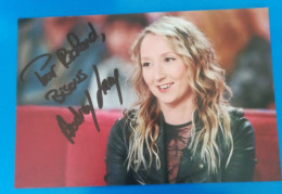 AUTOGRAPHE DE AUDREY LAMY SUR PHOTO - Schauspieler Und Komiker