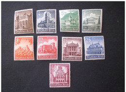 STAMPS GERMANY III REICH 1940 Charity Stamps - Castles MNH - Ungebraucht