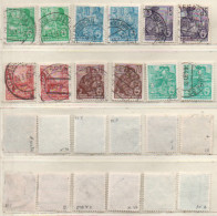 DDR 1957-1959 Fünfjahresplan Siehe Bild 12 Marken/Varianten WZ3, Gestempelt GDR Used - Gebruikt