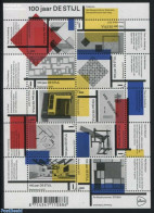 Netherlands 2017 100 Years De Stijl 10v M/s, Mint NH, Art - Industrial Design - Modern Art (1850-present) - Paintings - Ongebruikt