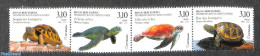 Bosnia Herzegovina - Croatic Adm. 2019 Turtles 4v [:::], Mint NH, Nature - Reptiles - Turtles - Bosnie-Herzegovine