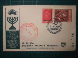 ARGENTINE, Enveloppe Commémorative De "L'Exposition Philatélique Argentine-Israélienne" Appartenant à "La Société Hébraï - FDC