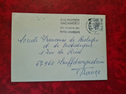 LETTRE/CARTE BELGIQUE 1976  FLAMME BRUXELLES SALON DES VACANCES  HEYSEL BRUXELLES - Autres & Non Classés