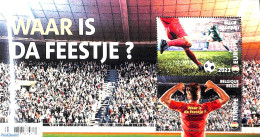 Belgium 2021 EC Football S/s 3-d, Mint NH, Sport - Various - Football - 3-D Stamps - Nuevos