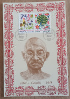 FDC Sur Encart AMIS - YT N°3629, 3630 - EMISSION COMMUNE FRANCE INDE / GANDHI - 2003 - 2000-2009