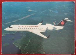 ADVERTISING POSTCARD - CANADAIR REGIONAL JET - Airships