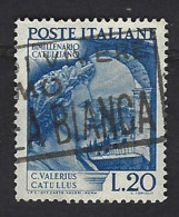 Italia 1949; Catullo, Bimillenario Della Morte; Usato Con Targhetta. - 1946-60: Gebraucht