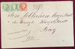 WISCHEHRAD B PRAG 1879 Doppeltschwerer R-Ortsbrief Mit Österreich 1867 Ausgabe (Brief CZ Böhmen Vyšehrad - Briefe U. Dokumente