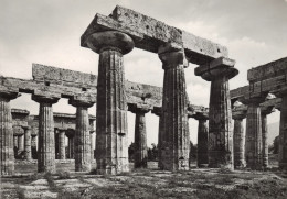 Temple Of Hera Basilica Interior, Paestum, Italy. Real Photo. Unposted - Salerno