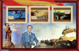 Guinea, Republic 2012 Great Spanish Masters, Mint NH, Transport - Automobiles - Art - Paintings - Salvador Dali - Autos