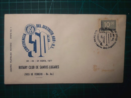 ARGENTINE, Enveloppe Commémorative De La "Conférence De District 489 R. I." Appartenant Au "Centre Philatélique Rotary D - FDC