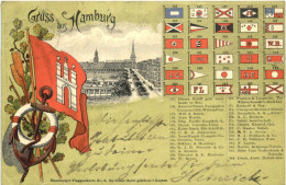 Gruss Aus Hamburg - Litho - Otros & Sin Clasificación