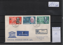 Ghana Michel Cat.No. FDC 195/197 + Sheet 13 - Ghana (1957-...)