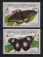 GRENADINES - 1990 -  N°YT. 1114 + 1116 - Papillons / Butterflies - Neuf Luxe ** / MNH / Postfrisch - Butterflies