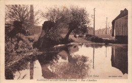 HANGEST-en-SANTERRE (Somme) Rue D'Arvillers Cpa 1934 - Andere & Zonder Classificatie