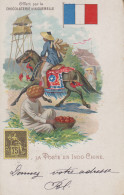 Carte  Postale  CHOCOLATERIE  D' AIGUEBELLE   La  Poste  En  Indochine  1903 - Post & Briefboten