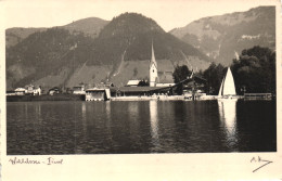 TIROL, WALCHSEE, LAKE, ARCHITECTURE, TOWER, CHURCH, MOUNTAIN, BOAT, AUSTRIA, POSTCARD - Other & Unclassified