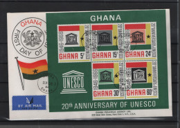 Ghana Michel Cat.No. FDC 274/278 + Sheet 23 - Ghana (1957-...)