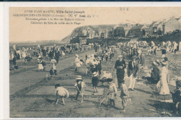 Arromanches Les Bains (14 Calvados) Villa Saint Joseph Cure D'air Marin Concours De Forts De Sables Sur La Plage - Autres & Non Classés