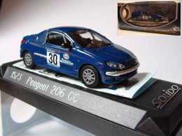 Solido Peugeot 206 CC Cup  Echelle 1/43 En Boite Vitrine Et Surboite Carton - Solido