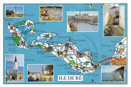 17-ILE DE RE CARTE ROUTIERE-N°T2719-D/0199 - Ile De Ré