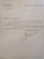 Lettre ARBED, Signé Par Le Secrétaire Trésorier 1932 - Lettres & Documents