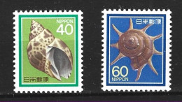 JAPON. N°1676-7 De 1988. Coquillages. - Schelpen