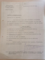 Lettre ARBED, Signé Par Le Secrétaire Trésorier 1933 - Lettres & Documents