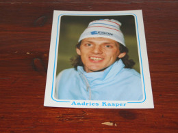 76955-          ANDRIES KASPER, MARATHONSCHAATSER, MAASDAM / SCHAATSEN / ICE SKATING - Sports D'hiver