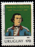 1989 Uruguay Joaquin Jose Da Silva Xavier Militarism Brazil #1288 ** MNH - Uruguay