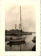 Photographie Photo Vintage Snapshot Amateur Bateau Marine Nationale Militaire - War, Military