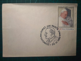 POLOGNE, Enveloppe FDC Commémorative De "Sa Sainteté Le Pape Jean-Paul II" Cachet De La Poste Et Timbre Spécial. 16 Juin - FDC