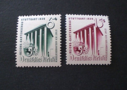 GERMANY III REICH 1939 Garden Exhibition In Stuttgart MHL - Unused Stamps