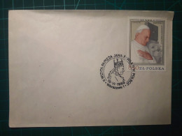 POLOGNE, Enveloppe FDC Commémorative De "Sa Sainteté Le Pape Jean-Paul II" Cachet De La Poste Et Timbre Spécial. 16 Juin - FDC