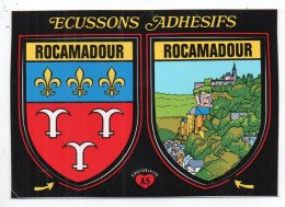 CP Adhesif 409, Blason Adhésif Apa-Poux, Rocamadour (46) - Rocamadour