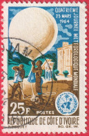 N° Yvert & Tellier 223 - République De Côte D'Ivoire (1964) (Oblitéré) - 4è Journée Météorologique Mondiale (4) - Costa De Marfil (1960-...)