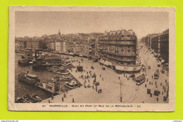 13 MARSEILLE N°50 LL Quai Du Port Tram Tramway Samaritaine VOIR DOS En 1931 - Puerto Viejo (Vieux-Port), Saint Victor, Le Panier