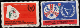 1989 Uruguay UN Decade Disabled People Committee #1291-1292 ** MNH - Uruguay