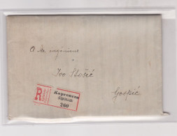 CROATIA HUNGARY 1912 KOPRIVNICA KAPRONCZA Registered Cover - Kroatien