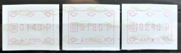 ALAND 1988 " AUTOMATMARKEN " Michelnr  ATM 3 X Nr 2 Sehr Schon Posrfrisch € 7,50 - Ålandinseln