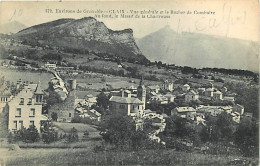 38 - Claix - Vue Générale Et Le Rocher De Comboire - Au Fond Le Massif De La Chartreuse - Correspondance - Voyagée En 19 - Claix