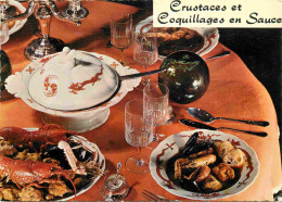 Recettes De Cuisine - Crustacés Et Coquillages En Sauce - Gastronomie - Carte Dentelée - CPM - Voir Scans Recto-Verso - Küchenrezepte