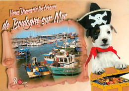 62 - Boulogne Sur Mer - Le Port - Chien Déguisé En Pirate - CPM - Carte Neuve - Voir Scans Recto-Verso - Boulogne Sur Mer