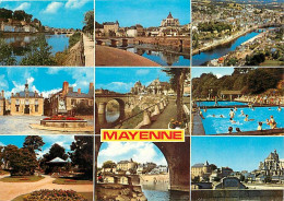 53 - Mayenne - Multivues - Piscine - CPM - Voir Scans Recto-Verso - Mayenne