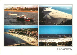 33 - Arcachon - Multivues - Bateaux - Flamme Postale De Bayonne - CPM - Voir Scans Recto-Verso - Arcachon