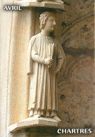 28 - Chartres - Cathédrale Notre Dame - Le Portail Nord , Baie De Droite, Cordon Extérieur , Représentation Des Mois - A - Chartres