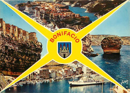 20 - Bonifacio - Multivues - Bateaux - Blasons - Carte Neuve - CPM - Voir Scans Recto-Verso - Autres & Non Classés