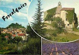 04 - Forcalquier - Multivues - Champs De Lavande - CPM - Voir Scans Recto-Verso - Forcalquier