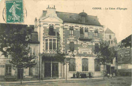 58 - Cosne Cours Sur Loire - La Caisse D'Epargne - Animée - CPA - Oblitération De 1910 - Voir Scans Recto-Verso - Cosne Cours Sur Loire