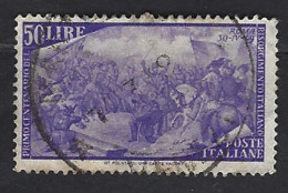 Italia 1948; Centenario Risorgimento: 50 Lire, Usato. - 1946-60: Gebraucht